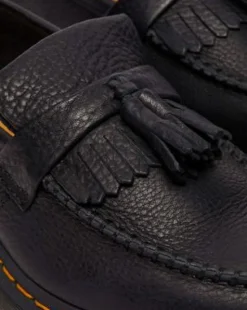 Adrian Ambassador Leren Tassel Loafers in Zwart