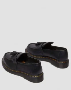 Adrian Ambassador Leren Tassel Loafers in Zwart