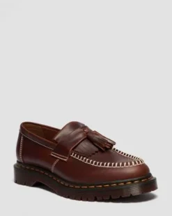 Adrian Orleans Leren Tassel Loafers in Bruin
