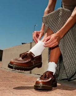 Adrian Orleans Leren Tassel Loafers in Bruin