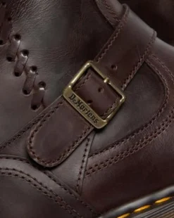 ANISTONE KNIEHOGE CRAZY HORSE BIKER BOOTS in Donkerbruin