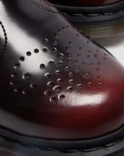 8065 Arcadia Rub-Off Leren Mary Jane Schoenen in Cherry Red