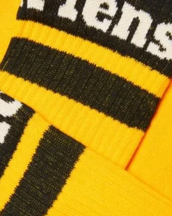 Atletische Logo Bio Sokken in Geel