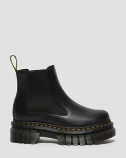 Audrick Nappa Lux Leren Platform Chelsea Boots in Zwart