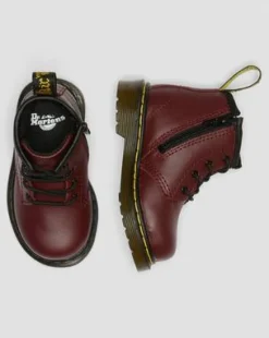 Baby 1460 Softy T Leren Enkellaarzen in Cherry Red