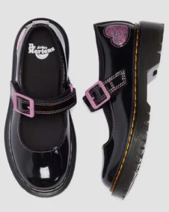 Bex Lamper Lakleren Mary Jane Schoenen voor Kinderen in Zwart