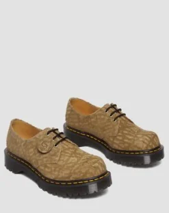 1461 Bex Made in England Reliëf Suède Oxford Schoenen in Savannah Tan