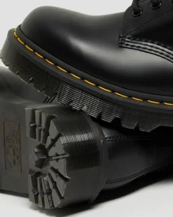 1460 Bex Smooth Leren Platformlaarzen in Zwart
