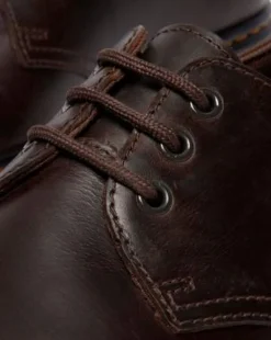 BROOKLINE LO CRAZY HORSE LEREN SCHOENEN in Donkerbruin