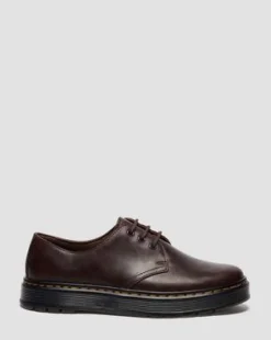 BROOKLINE LO CRAZY HORSE LEREN SCHOENEN in Donkerbruin