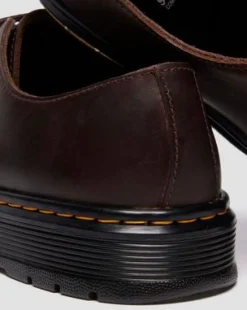 BROOKLINE LO CRAZY HORSE LEREN SCHOENEN in Donkerbruin
