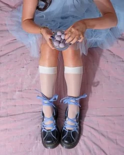 Buzz Ballerina Gloss Leren Schoenen in Zwart