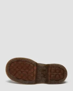 Buzz Grizzly leren schoenen met vijf veterogen in Donkerbruin