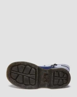 Buzz Hi Distressed Lakleren Laarzen in Donkerblauw