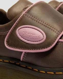 Buzz Wyoming Schoenen Met Klittenband in Donkerbruin