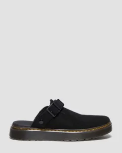 Carlson Suède Mules in Zwart