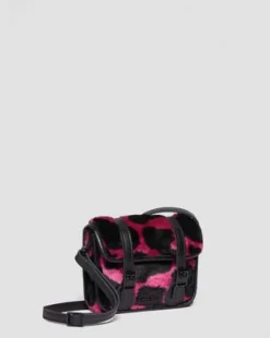 17.78cm Hair-On Koeienprint Schoudertas in Thrift Pink