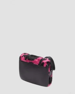 17.78cm Hair-On Koeienprint Schoudertas in Thrift Pink