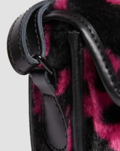 17.78cm Hair-On Koeienprint Schoudertas in Thrift Pink