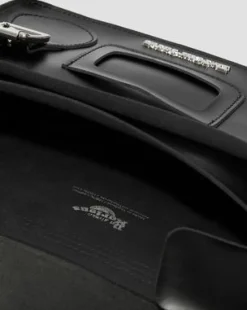 28cm Kiev Smooth Leren Boekentas in Zwart
