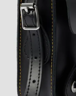 18 cm Leren Schoudertas in Zwart