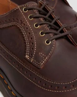 3989 Crazy Horse Leren Brogue Schoenen in Donkerbruin