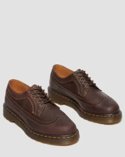 3989 Crazy Horse Leren Brogue Schoenen in Donkerbruin
