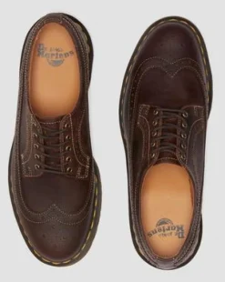 3989 Crazy Horse Leren Brogue Schoenen in Donkerbruin