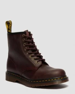 1460 Crazy Horse Leren Laarzen in Cherry Red
