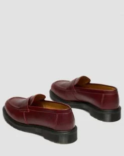 Delapre Penny Loafers in Burgundy