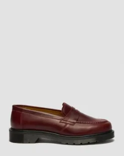 Delapre Penny Loafers in Burgundy