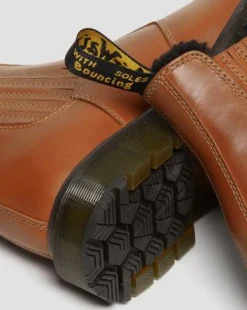 2976 DM's Wintergrip Leren Chelsea Laarzen in Tan