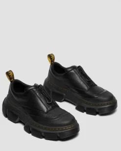 DMXL Leren Schoenen met Rits in Zwart