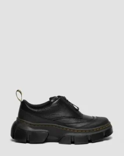 DMXL Leren Schoenen met Rits in Zwart