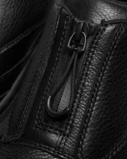 DMXL Leren Schoenen met Rits in Zwart
