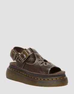 Dunnet Flower volnerfleren sandalen in Bruin