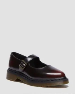 Elphie Mary Jane leren schoenen in Cherry Red