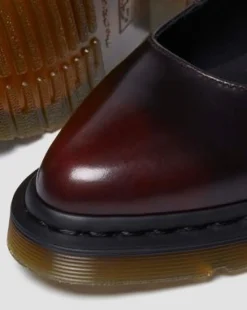 Elphie Mary Jane leren schoenen in Cherry Red