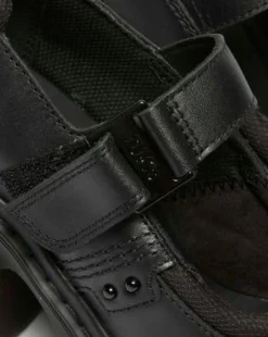 Eviee Tech Strap Mary Jane Schoenen Met Hak in Zwart