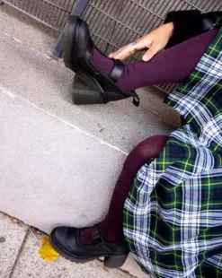 Eviee Tech Strap Mary Jane Schoenen Met Hak in Zwart