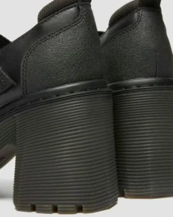 Eviee Tech Strap Mary Jane Schoenen Met Hak in Zwart