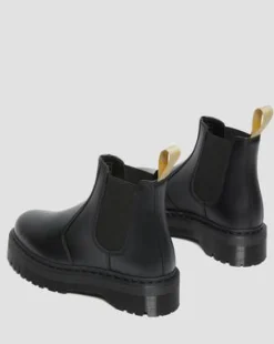 2976 Felix Vegan Platform Chelsea Boots in Zwart