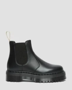 2976 Felix Vegan Platform Chelsea Boots in Zwart
