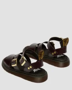 Gryphon Atlas Leren Gladiatorsandalen in Charro