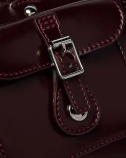 Hengelstas van Rub-Off Vegan Leer in Cherry Red