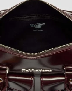 Hengelstas van Rub-Off Vegan Leer in Cherry Red