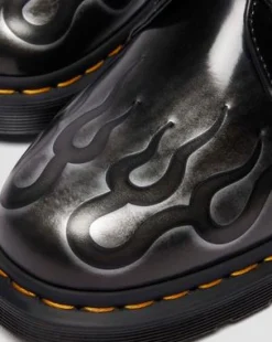 1461 Inferno Leren Veterschoenen in Zilver