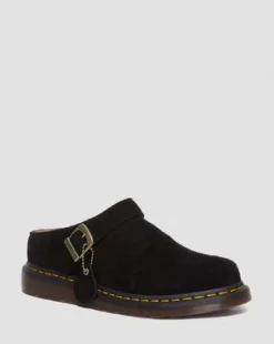 Isham Desert Oasis Suède Mules in Zwart
