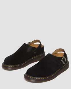 Isham Desert Oasis Suède Mules in Zwart