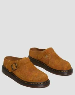 Isham Marmer Suède Slingback Mules in Brown